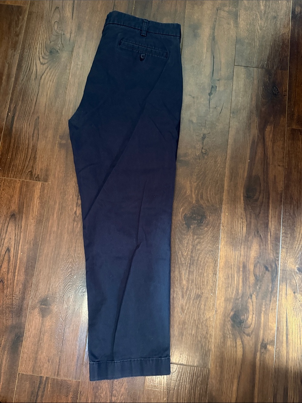 Navy Straight-Leg Chino Pants